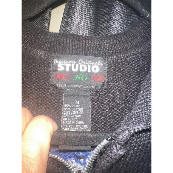 Ugly Christmas Sweater Xmas Cardigan Size Medium Vintage - Picture 2 of 3